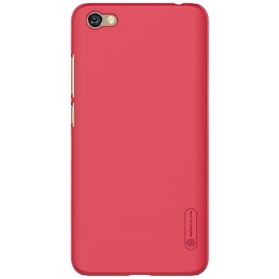 Пластиковый чехол с пленкой Nillkin Super Frosted Shield Red (Красный) для Xiaomi Redmi Note 5A (2/16Gb)(1)