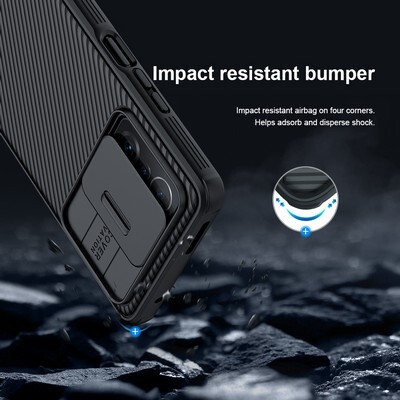 Чехол-накладка Nillkin CamShield Pro Синяя для Xiaomi 11T /11T Pro(6)