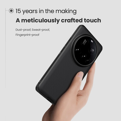 Пластиковый чехол Nillkin Super Frosted Shield Pro Черный для Xiaomi 15 Ultra(5)