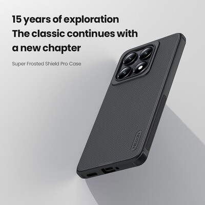 Пластиковый чехол Nillkin Super Frosted Shield Pro Синий для Xiaomi 14T Pro(7)