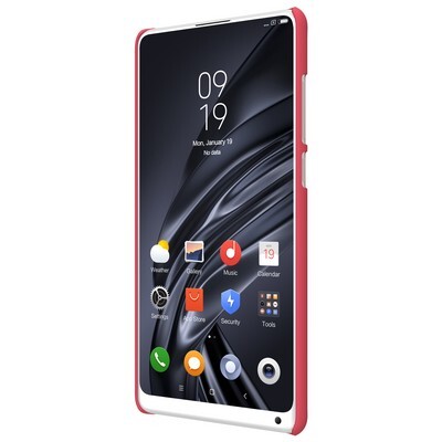 Пластиковый чехол с пленкой Nillkin Super Frosted Shield Красный для Xiaomi Mi MIX 2s(2)