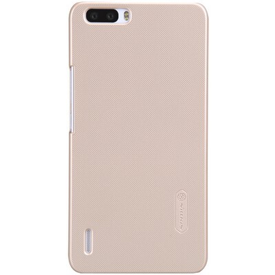 Пластиковый чехол с пленкой Nillkin Super Frosted Shield Gold для Huawei Honor 6 Plus(1)