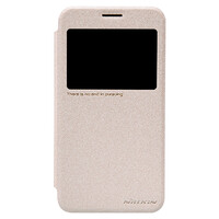 Полиуретановый чехол Nillkin Sparkle Leather Case Golden  для Samsung G510F Galaxy Core Max