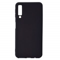 Силиконовый чехол TPU Matte Case 1mm черный для Samsung Galaxy A7 (2018)(#1)