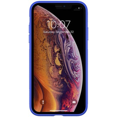 Защитный чехол NILLKIN Tempered Plaid Синий для Apple iPhone XR(2)