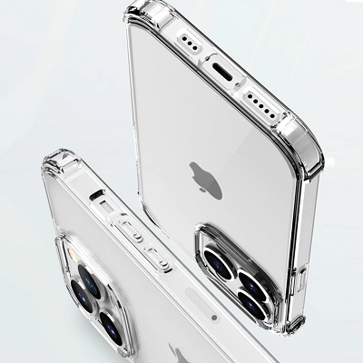 Противоударный чехол Ipaky Crystal Bumper Case прозрачный для Apple iPhone 13(4)