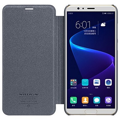 Полиуретановый чехол книга Nillkin Sparkle Leather Case Черный для Huawei Honor View 10(3)