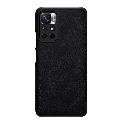 Кожаный чехол Nillkin Qin Leather Case Черный для Xiaomi Poco M4 Pro 5G(2)