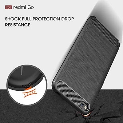 Защитный чехол UniCase Carbon черный для Xiaomi Redmi Go(2)