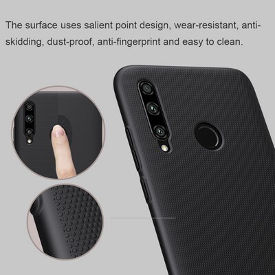 Пластиковый чехол с подставкой Nillkin Super Frosted Shield Золотой для Huawei Honor 20 Lite /Honor 10i(3)