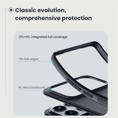 Пластиковый чехол с пластиной Magsafe Nillkin Super Frosted Shield Pro Magnetic Case черный  для Xiaomi Poco F8 Ultra(10)