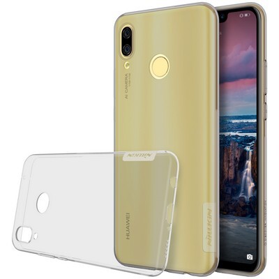 Силиконовый чехол Nillkin Nature TPU Case Серый для Huawei Nova 3(3)