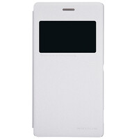Полиуретановый чехол Nillkin Sparkle Leather Case White  для Sony Xperia M2 Dual S50h