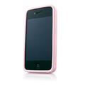 Металлический чехол накладка Capdase Alumor Jacket Pink для Apple iPhone 4/4S(#2)