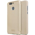 Полиуретановый чехол книга Nillkin Sparkle Leather Case Gold для Huawei Nova 2 Plus(#4)