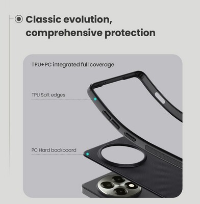 Пластиковый чехол Nillkin Super Frosted Shield Pro Черный для OnePlus 13R(3)