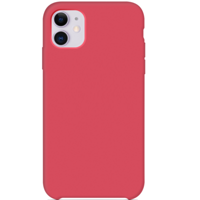Силиконовый чехол малиновый для Apple iPhone 11(5)