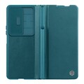 Кожаный чехол Nillkin Qin Pro Plain Leather Case Зеленый для Samsung Galaxy Z Fold 4(#4)