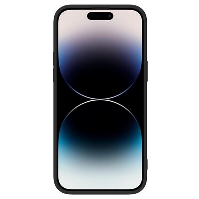 Силиконовая накладка с пластиной Magsafe Nillkin CamShield Silky Magnetic Silicone Case Черная для Apple iPhone 14 Pro(2)