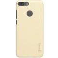 Пластиковый чехол с пленкой Nillkin Super Frosted Shield Gold (Золотой) для Huawei Honor 9 Lite(#1)
