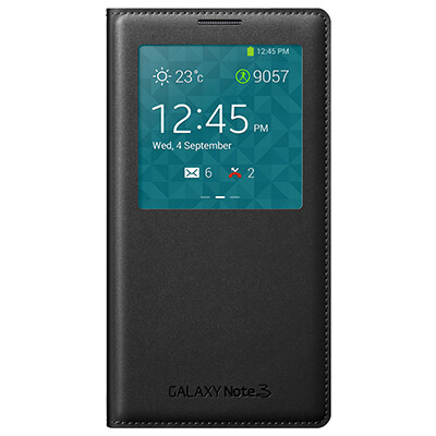 Кожаный чехол S View Cover EF-CN900BBEG для Samsung N9000 Galaxy Note 3(1)