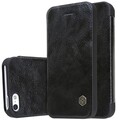 Кожаный чехол Nillkin Qin Leather Case Black для Apple iPhone 5/5s/SE(#3)