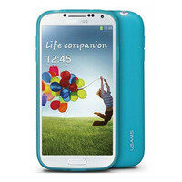 Силиконовый чехол TPU Usams Jelly Blue для Samsung i9500 Galaxy S4