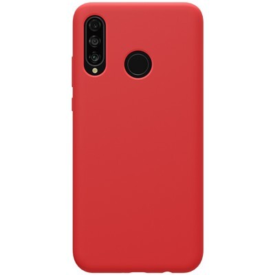 Силиконовый чехол-накладка Nillkin Flex Pure Case Красный для Huawei P30 Lite(1)