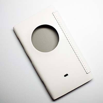 Кожаный чехол HOCO Crystal leather Case White для Nokia Lumia 1020(3)