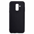 Силиконовый чехол TPU Case 0.6mm черный матовый для Samsung Galaxy J6(#1)