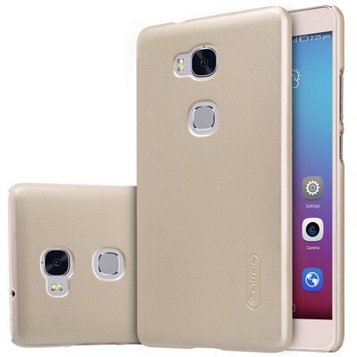 Пластиковый чехол с пленкой Nillkin Super Frosted Shield Gold для Huawei GR5/ Honor 5X(3)