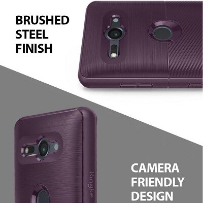 Защитный чехол бампер Ringke Onyx Case фиолетовый для Sony Xperia XZ2 Compact(7)