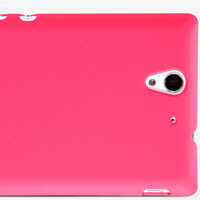 Пластиковый чехол Nillkin Super Frosted Shield Bright Red  для Sony Xperia C3 S55t
