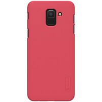 Пластиковый чехол с пленкой Nillkin Super Frosted Shield Красный для Samsung Galaxy J6