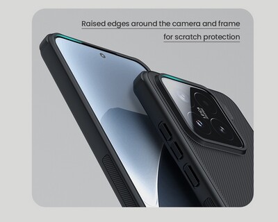 Пластиковый чехол с пластиной Magsafe Nillkin Super Frosted Shield Pro Magnetic Case Черный для Xiaomi 15(7)