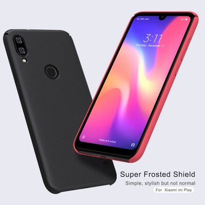 Пластиковый чехол с подставкой Nillkin Super Frosted Shield Красный для Xiaomi Mi Play(3)