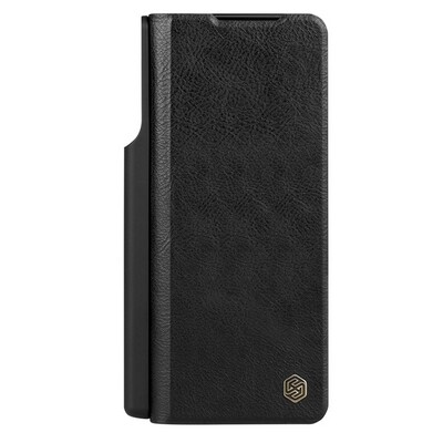 Кожаный чехол Nillkin Qin Pro Plain Leather Case Черный для Samsung Galaxy Z Fold 4(1)