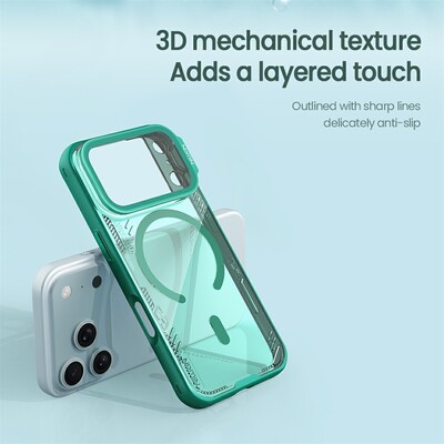 Магнитная накладка Nillkin Iceblade Prop Magnetic Case коричневый для Apple iPhone 17 Pro(10)