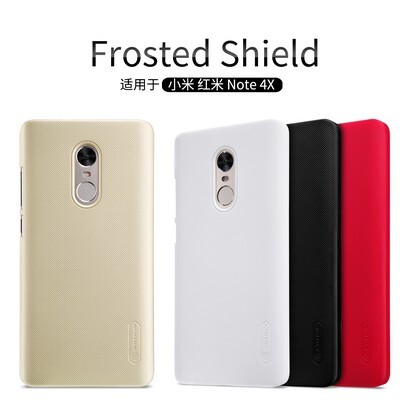 Пластиковый чехол с пленкой Nillkin Super Frosted Shield Black для Xiaomi Redmi Note 4X(4)