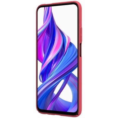 Пластиковый чехол с подставкой Nillkin Super Frosted Shield Красный для Huawei Honor 9X(2)