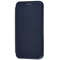 Чехол-книга на основе из силикона Book Case New 3D темно-синий для Huawei P20 Lite