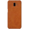 Кожаный чехол Nillkin Qin Leather Case Коричневый для Samsung Galaxy J6 Plus(#2)