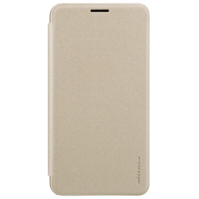 Полиуретановый чехол книга Nillkin Sparkle Leather Case Золотой для Samsung Galaxy J4(1)