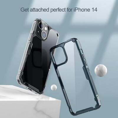 Силиконовый чехол Nillkin Nature TPU Pro Case Прозрачный для Apple iPhone 14(7)