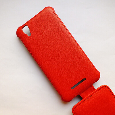 Кожаный чехол Armor Case Red для FLY IQ4414 EVO Tech 3(4)