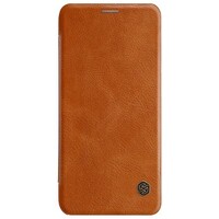Кожаный чехол Nillkin Qin Leather Case Коричневый  для Samsung Galaxy A6 (2018)