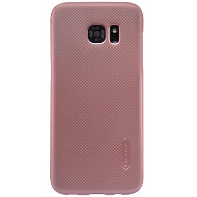 Пластиковый чехол с пленкой Nillkin Super Frosted Shield Rose Gold для Samsung G935F Galaxy S7 Edge(1)