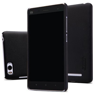 Пластиковый чехол с пленкой Nillkin Super Frosted Shield Black для Xiaomi MI4i(3)