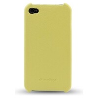 Кожаный чехол накладка Melkco Snap Cover Yellow LC для Apple iPhone 4/4S
