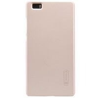 Пластиковый чехол с пленкой Nillkin Super Frosted Shield Gold для Huawei Ascend P8